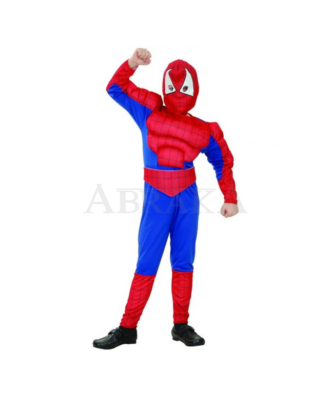 Detský kostým SPIDERMAN so svalmi